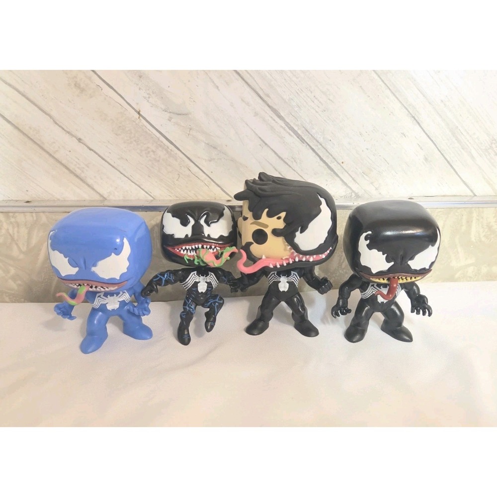 Venom Funko Pop Lot Of 4 Blue Venom #234 Collector Corps 373 #82 #363 Loose